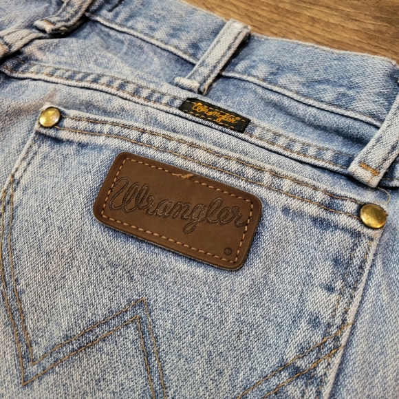 Wrangler Men's Western Light Wash Denim Jeans Size 34x36 - Picture 10 of 11